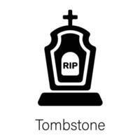 Trendy Tombstone Concepts vector