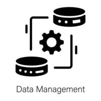Trendy Data Management vector