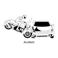 Trendy Accident Concepts vector