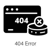 Trendy 404 Error vector