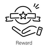 Trendy Reward Concepts vector