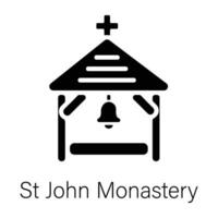 St John Monastery vector