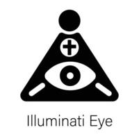 Trendy Illuminati Eye vector