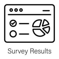 Trendy Survey Results vector