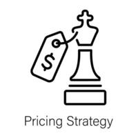 Trendy Pricing Strategy vector