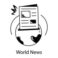 Trendy World News vector