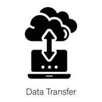 Trendy Data Transfer vector