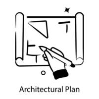 plan arquitectónico de moda vector