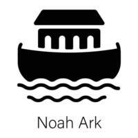 Trendy Noah Ark vector