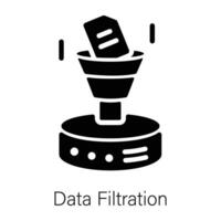 Trendy Data Filtration vector