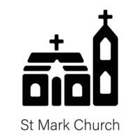 St Mark Church vector