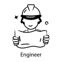 Trendy Engineer Concepts vector