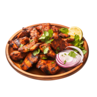 Gourmet Indian Experience Isolated Chicken Tikka Masala on Transparent Surface png