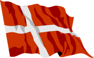 Denmark flying flag png