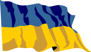 Ukraine en volant drapeau png