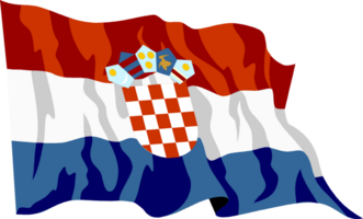 Croacia volador bandera png