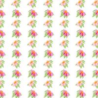 primavera sin costura modelo filas de linda rosado peonías blanco verano modelo floreciente flor silvestre peonía ditsy ornamento envase tela fondo de pantalla textil mosaico vector