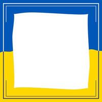 Ukraine flag background color with stripe line shape. Blue and yellow. Suitable for social media post and web internet ads. Frame, boarder for text, picture, advertisement. Empty space. vector