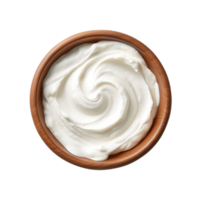 Creamy Condiment Mayonnaise Dip in White Bowl png