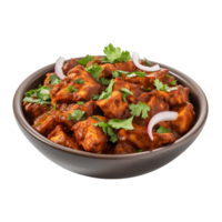 Exquisite Indian Flavor Isolated Chicken Tikka Masala on Transparent Surface png