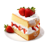 Homemade Vanilla Sponge Cake Freshly Baked Dessert Delight png