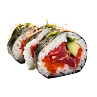 kulinarisch Handwerkskunst isoliert maki Sushi ohne Hintergrund png