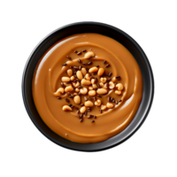 culinaire la perfection marron cacahuète sauce avec non Contexte png