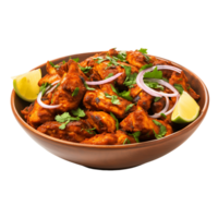 Tempting Indian Delicacy Isolated Chicken Tikka Masala with Transparency png