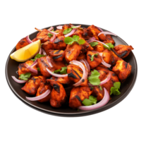 Traditional Indian Delicacy Chicken Tikka Masala with No Background png