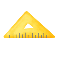 Classic yellow ruler png