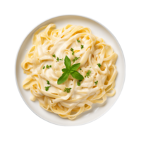 Rich and Creamy Delight Fettuccine Alfredo with Parmesan png