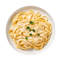 indulgente italiano classico fettuccine Alfredo con parmigiano formaggio png