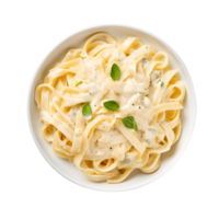 Creamy Delicacy Fettuccine Alfredo Pasta Served with Parmesan png