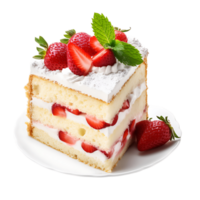 Classic Vanilla Flavor Tempting Sponge Cake Indulgence png