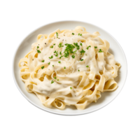 Italiaans comfort in elke beet fettuccine Alfredo en Parmezaanse kaas kaas png