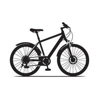 Bicycle Silhouette flat illustration. vector