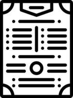 Black line icon for menu vector
