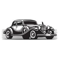 Car Silhouette flat illustration. vector