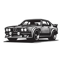 Car Silhouette flat illustration. vector