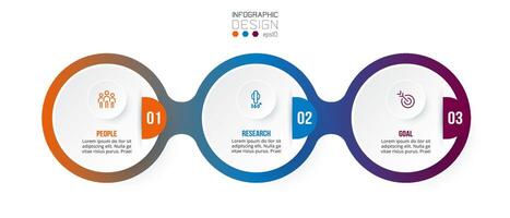 Timeline chart business infographic template. vector