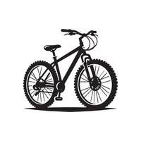 Bicycle Silhouette flat illustration. vector