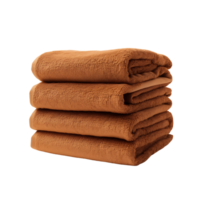 Walnut Wonder Stack of Velvety Brown Towels png