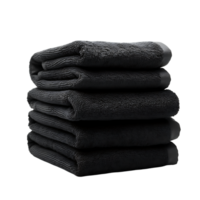 Midnight Majesty Tower of Black Towels png