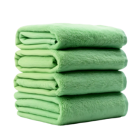 Fresh Green Serenity Tower of Tranquil Towels png