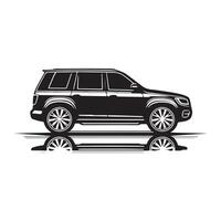 Car Silhouette flat illustration. vector