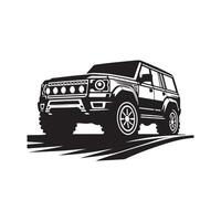 Car Silhouette flat illustration. vector