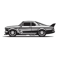 Car Silhouette flat illustration. vector