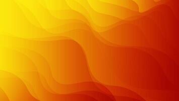 Abstract modern background of red and yellow gradient waves vector