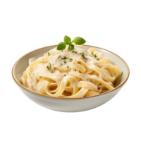 parmesan överdragen fettuccine Alfredo krämig pasta maträtt png