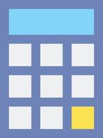Calculator icon in white background vector